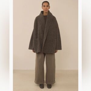 Lauren Manoogian Double Face Coat Color: Blackened